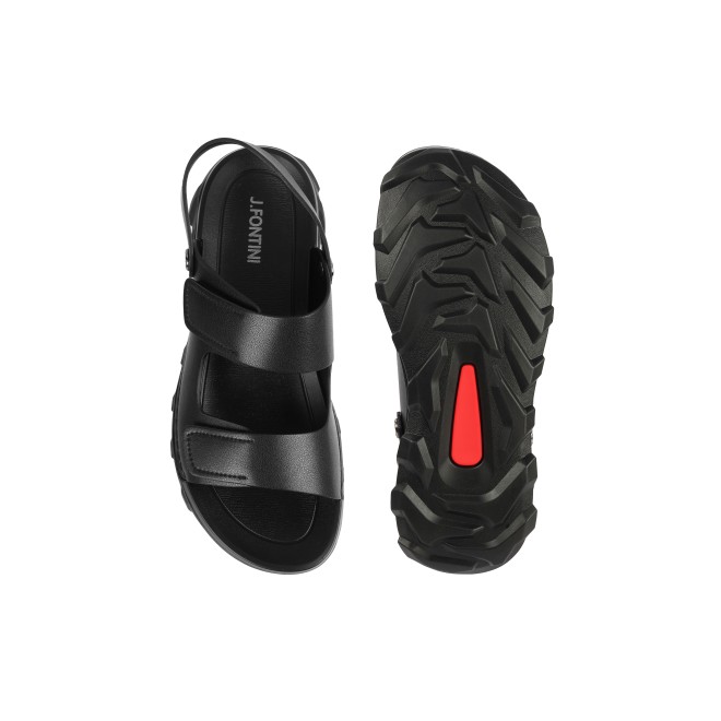 Mochi Men Black Casual Sandals (SKU: 60-101-11-40)