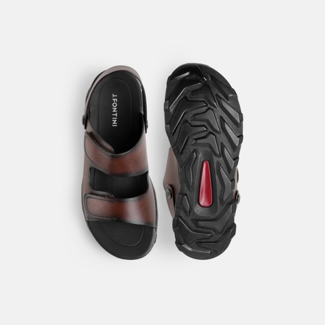 J.Fontini Men Brown Casual Slippers (SKU: 60-101-12-40)