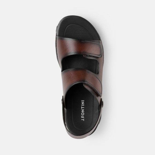 J.Fontini Men Brown Casual Slippers (SKU: 60-101-12-40)
