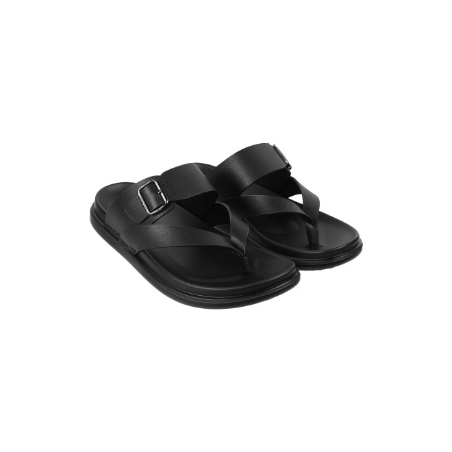 Mochi Men Black Casual Slippers (SKU: 60-102-11-40)