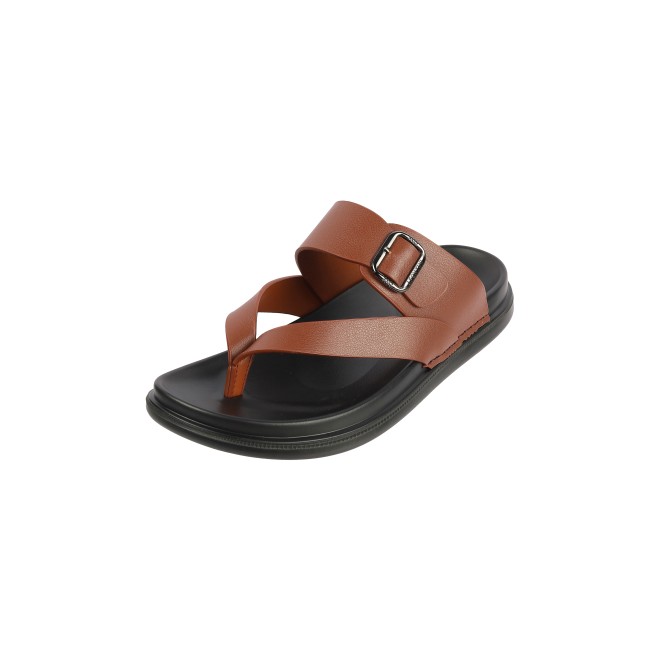 Mochi Men Tan Casual Slippers (SKU: 60-102-23-40)