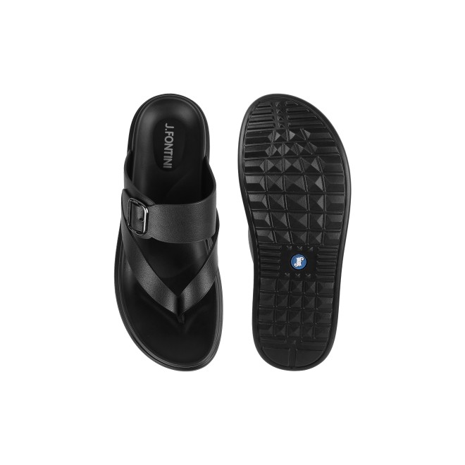 Mochi Men Black Casual Slippers (SKU: 60-102-11-40)