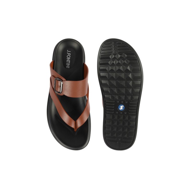 Mochi Men Tan Casual Slippers (SKU: 60-102-23-40)