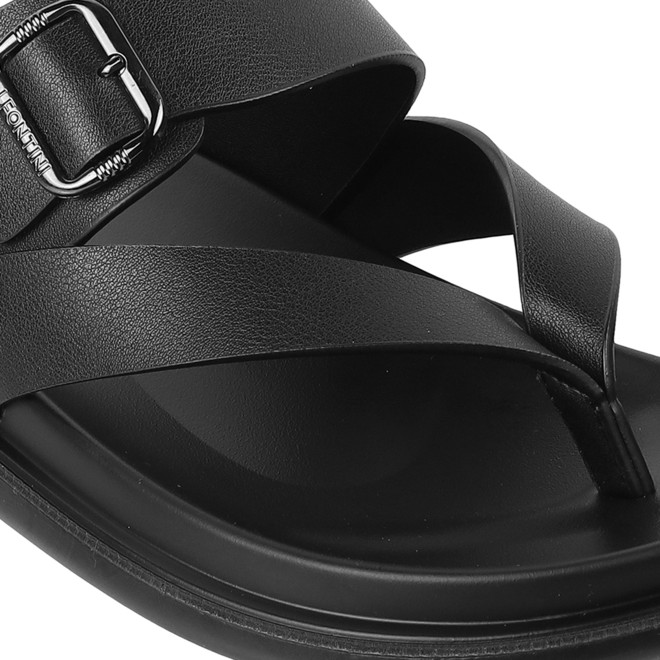 Mochi Men Black Casual Slippers (SKU: 60-102-11-40)
