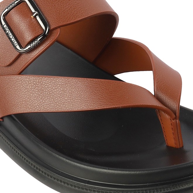 Mochi Men Tan Casual Slippers (SKU: 60-102-23-40)