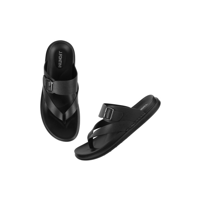 Mochi Men Black Casual Slippers (SKU: 60-102-11-40)