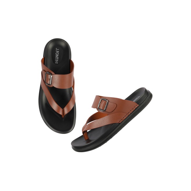 Mochi Men Tan Casual Slippers (SKU: 60-102-23-40)