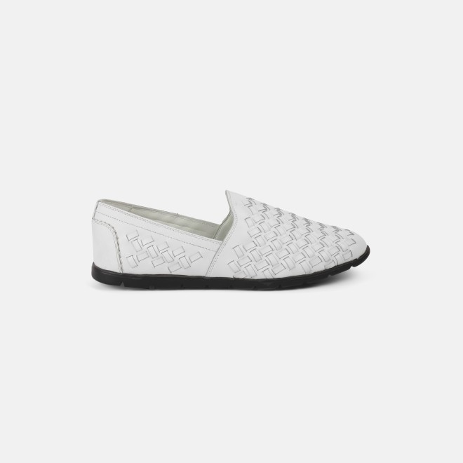 J.Fontini Men White Ethnic Jutis (SKU: 60-113-16-41)
