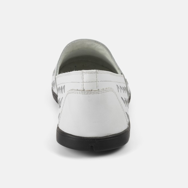 J.Fontini Men White Ethnic Jutis (SKU: 60-113-16-41)
