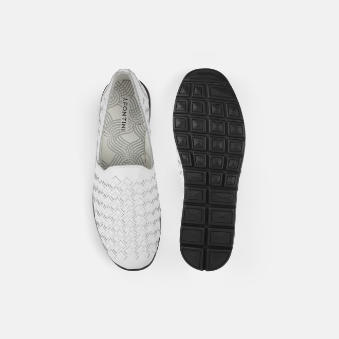 J.Fontini Men White Ethnic Jutis (SKU: 60-113-16-41)