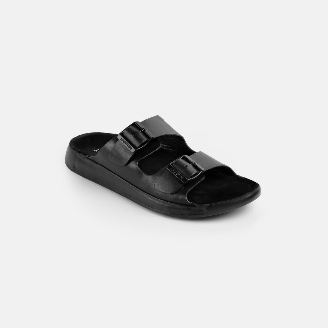 J.Fontini Men Black Casual Slippers (SKU: 60-118-11-40) J.Fontini Men Black Casual Slippers (SKU: 60-118-11-40)