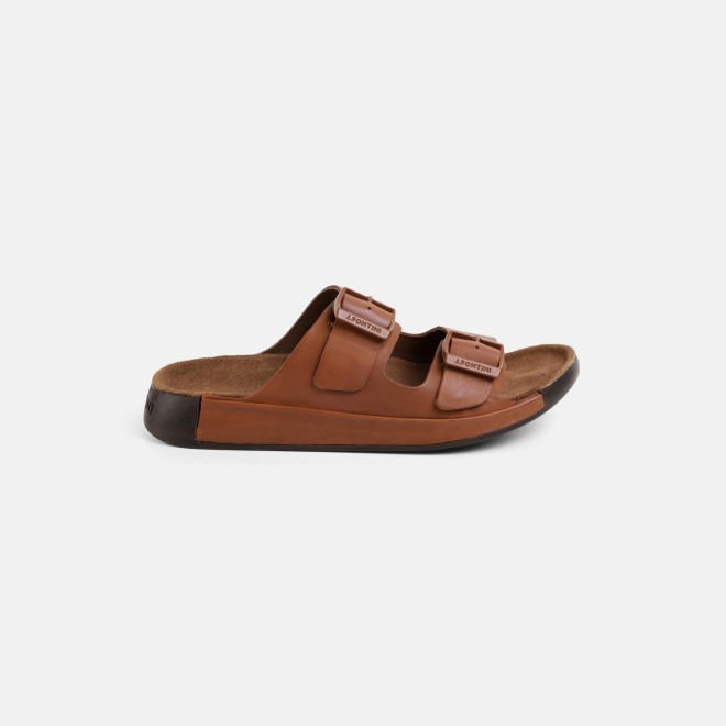J.Fontini Men Tan Casual Slippers (SKU: 60-118-23-40)
