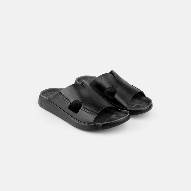 J.Fontini Men Black Casual Slippers (SKU: 60-123-11-41)