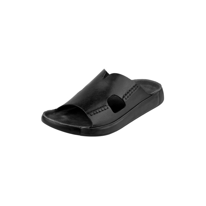 J.Fontini Men Black Casual Slippers (SKU: 60-123-11-41)