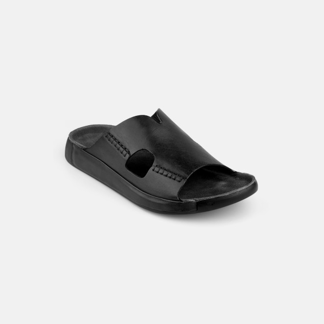 J.Fontini Men Black Casual Slippers (SKU: 60-123-11-41)