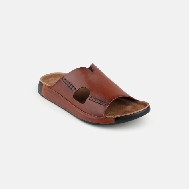 J.Fontini Men Tan Casual Slippers (SKU: 60-123-23-40)