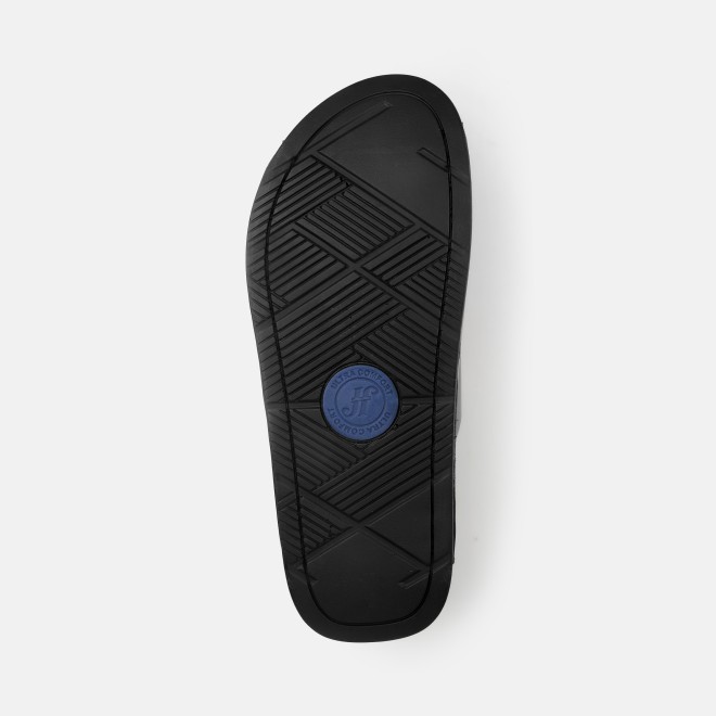 J.Fontini Men Black Casual Slippers (SKU: 60-123-11-41)