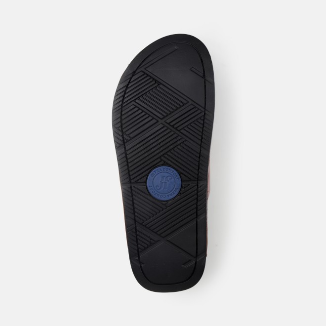J.Fontini Men Tan Casual Slippers (SKU: 60-123-23-40)