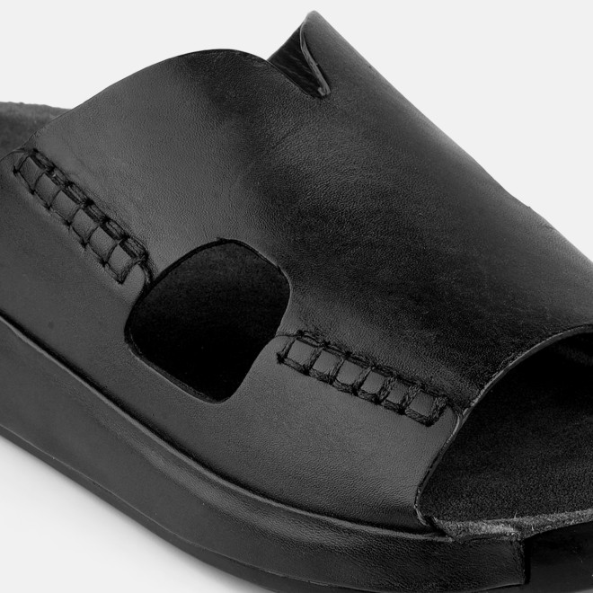 J.Fontini Men Black Casual Slippers (SKU: 60-123-11-41)
