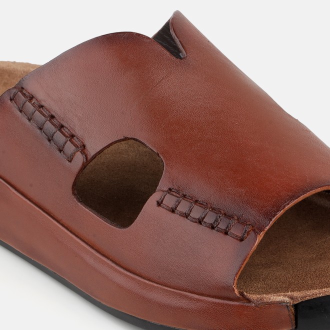 J.Fontini Men Tan Casual Slippers (SKU: 60-123-23-40)