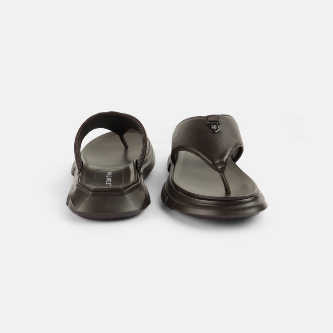 J.Fontini Men Brown Casual Slippers (SKU: 60-124-12-40)