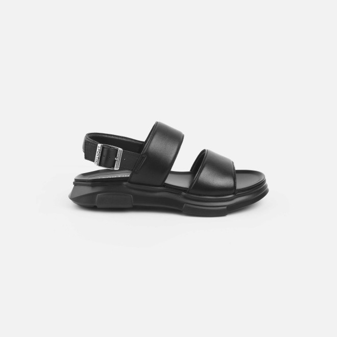 J.Fontini Men Black Casual Sandals (SKU: 60-125-11-40)
