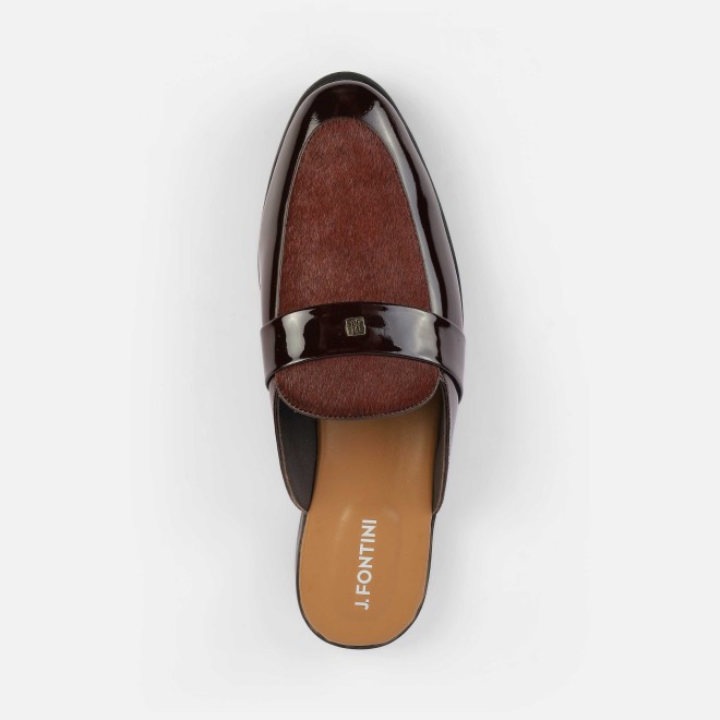 J.Fontini Men Wine Ethnic Slip Ons (SKU: 60-138-58-43)