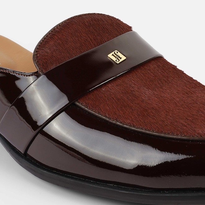 J.Fontini Men Wine Ethnic Slip Ons (SKU: 60-138-58-43)