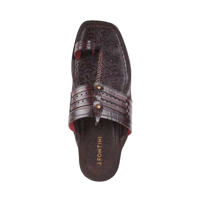 Mochi Men Wine Ethnic Kolhapuris (SKU: 60-1422-58-41)