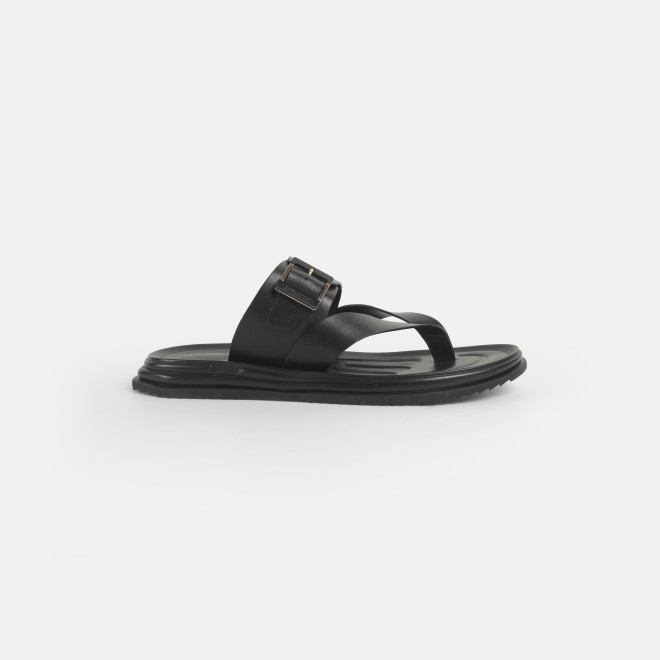 Mochi Men Black Casual Slippers (SKU: 60-145-11-39)