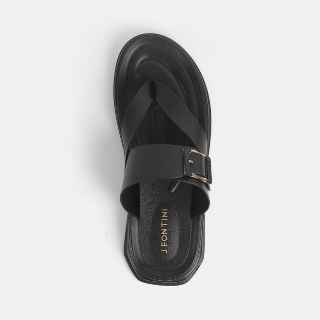 Mochi Men Black Casual Slippers (SKU: 60-145-11-39)