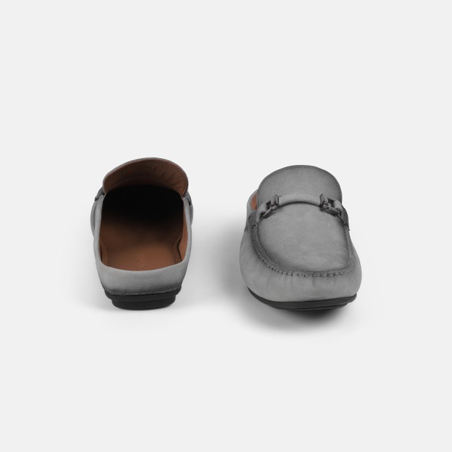 J.Fontini Men Grey Casual Slip Ons (SKU: 60-147-68-40)