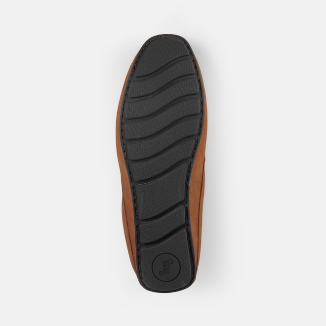 J.Fontini Men Tan-suede Casual Slip Ons (SKU: 60-147-38-40)