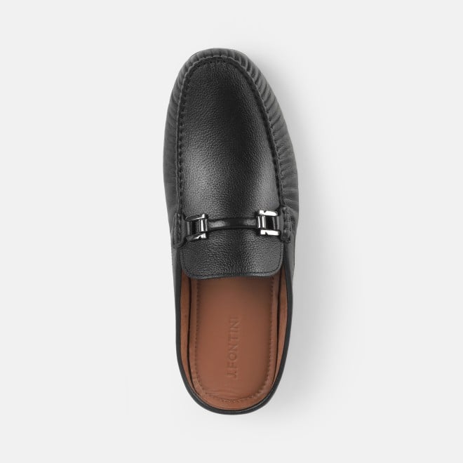 J.Fontini Men Black Casual Slip Ons (SKU: 60-147-11-40)