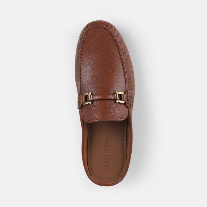 J.Fontini Men Tan Casual Slip Ons (SKU: 60-147-23-40)