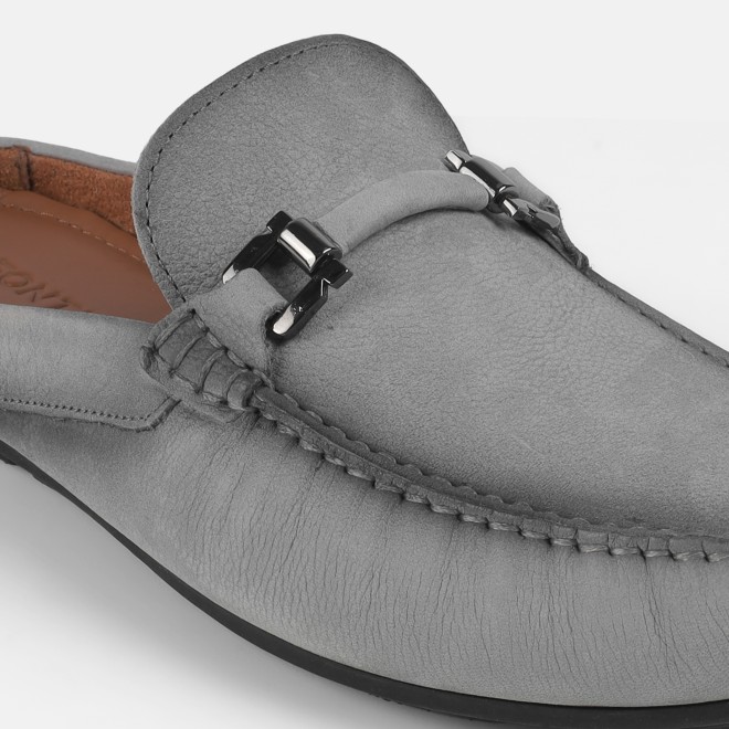 J.Fontini Men Grey Casual Slip Ons (SKU: 60-147-68-40)