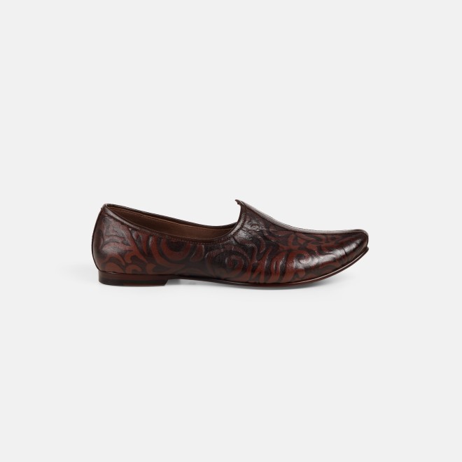 J.Fontini Men Brown Ethnic Jutis (SKU: 60-166-12-41)