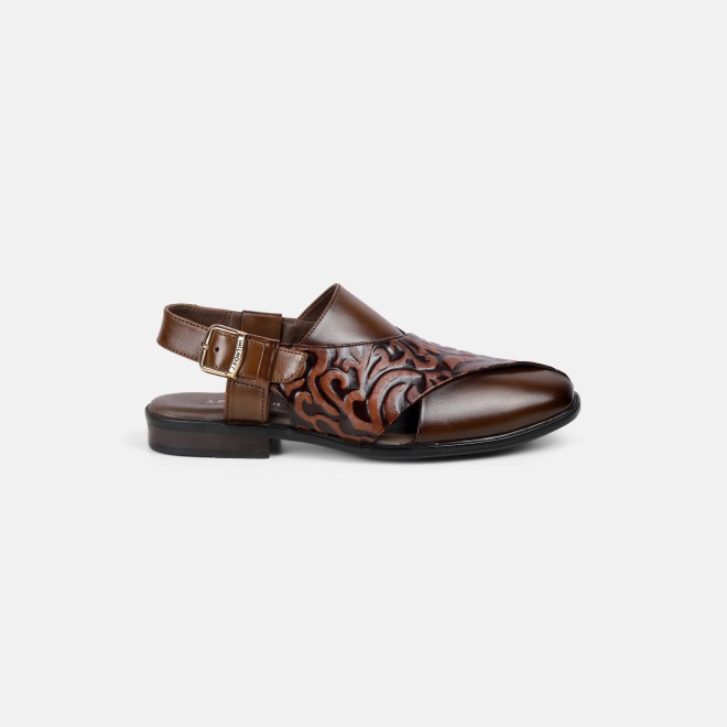J.Fontini Men Tan Ethnic Sandals (SKU: 60-167-23-40)