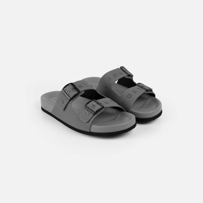 J.Fontini Men Grey Casual Slippers (SKU: 60-182-14-43)