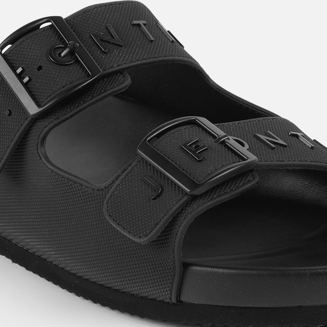 J.Fontini Men Black Casual Slippers (SKU: 60-182-11-44)