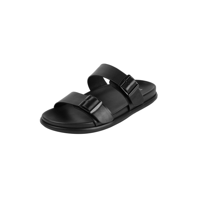 J.Fontini Men Black Casual Slippers (SKU: 60-183-11-40)