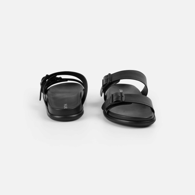 J.Fontini Men Black Casual Slippers (SKU: 60-183-11-40)