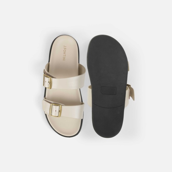 J.Fontini Men Beige Casual Slippers (SKU: 60-183-20-41)