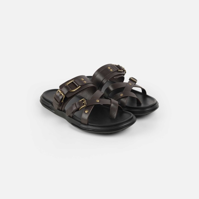 J.Fontini Men Coffee Casual Slippers (SKU: 60-184-55-45)