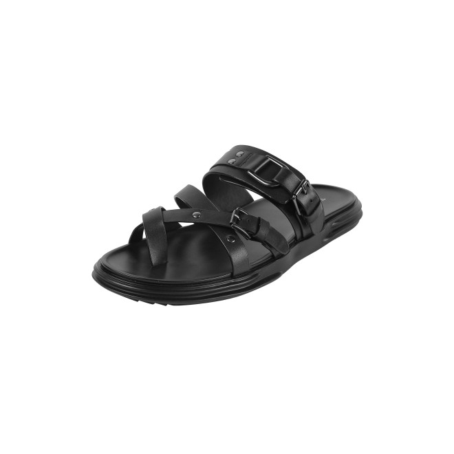 J.Fontini Men Black Casual Slippers (SKU: 60-184-11-40)