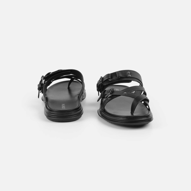 J.Fontini Men Black Casual Slippers (SKU: 60-184-11-40)