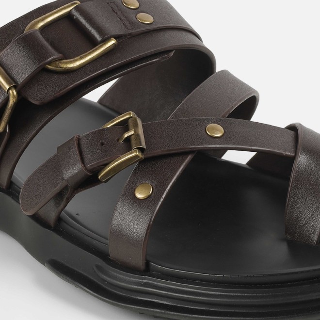 J.Fontini Men Coffee Casual Slippers (SKU: 60-184-55-45)