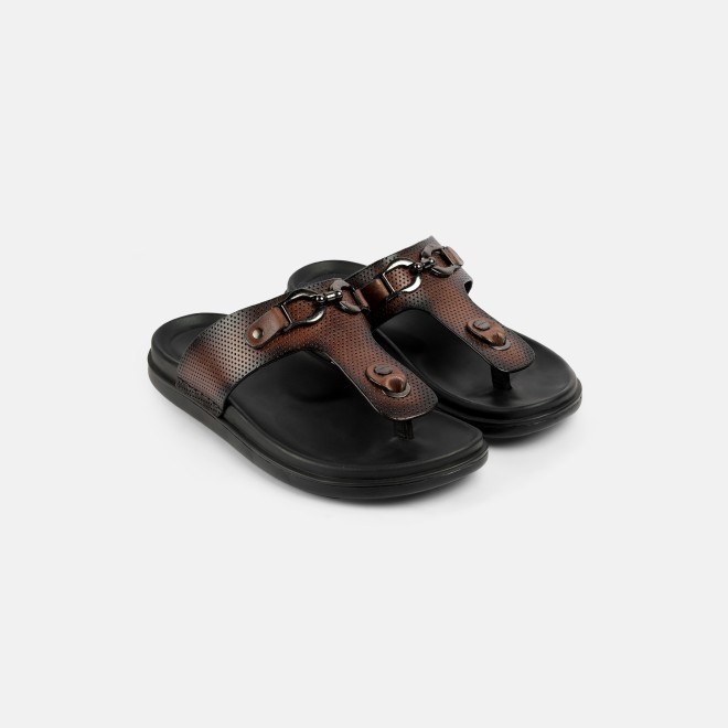 J.Fontini Men Brown Casual Slippers (SKU: 60-188-12-40)