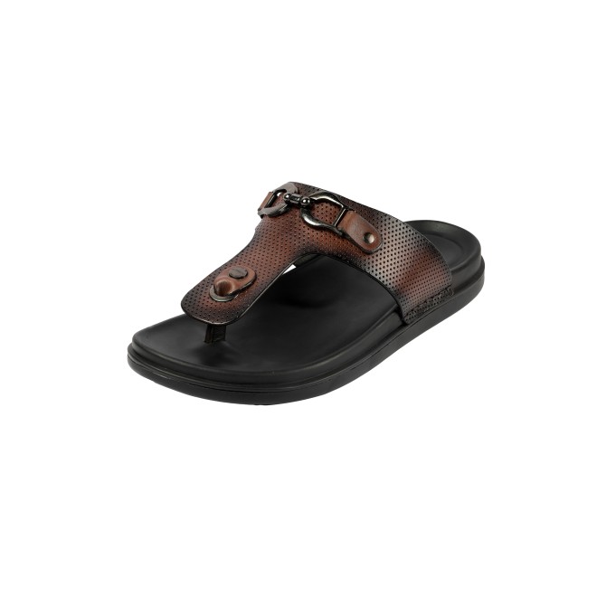 J.Fontini Men Brown Casual Slippers (SKU: 60-188-12-40)