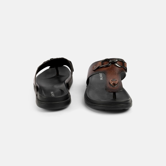 J.Fontini Men Brown Casual Slippers (SKU: 60-188-12-40)
